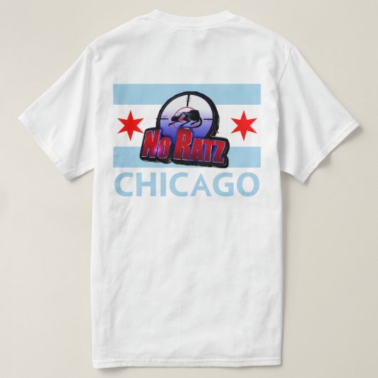 Geen Ratz CHI-vlag T-shirt (Design achterkant)