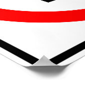 Geen rechterbocht poster (Hoek)