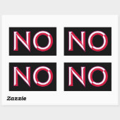 GEEN rechthoekige Sticker (Vel)