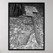 geen rechtse bocht poster (Voorkant)