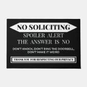 Geen Reclame Spoiler Alert Grappige Privacy Deurmat (Voorkant)