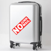 Geen Reclamebord - Rood Sticker (Koffer)