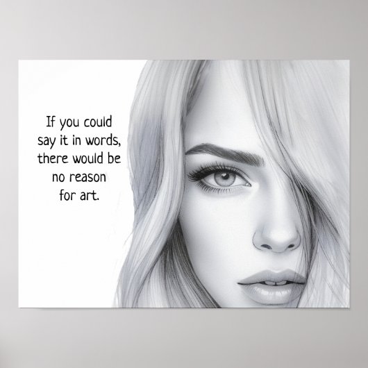 GEEN REDEN VOOR ART --- POSTER (Voorkant)