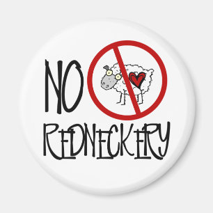 Geen Redneckery. Funny Rednek Sheep Magneet