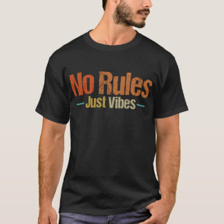 Geen regels alleen maar shirt van de Vibes, zwart