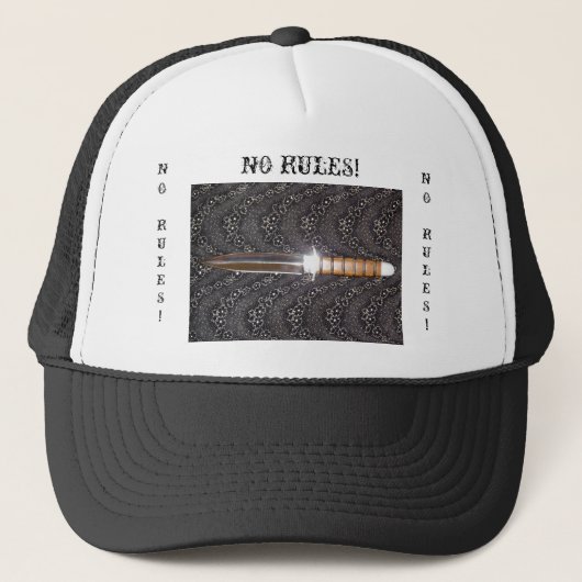 GEEN REGELS, GEEN REGELS! TRUCKER PET (Voorkant)