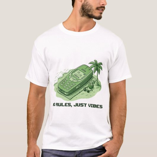 Geen regels, gewoon vibes t-shirt (Voorkant)