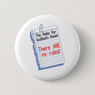 Geen regels in Godfather&apos House Ronde Button 5,7 Cm