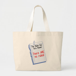 Geen regels in Tio's House Grote Tote Bag
