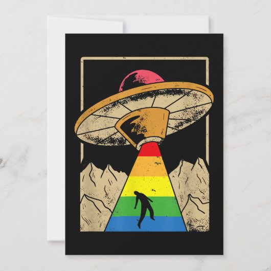 Geen regels LGBT Pride Genderqueer Copy Save The Date (Voorkant)