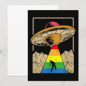 Geen regels LGBT Pride Genderqueer Copy Save The Date (Voorkant / Achterkant)