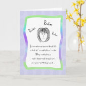 Geen regels voor de dag kaart (Gele Bloem)