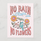 Geen Regen Geen Bloem Briefkaart (Voorkant)