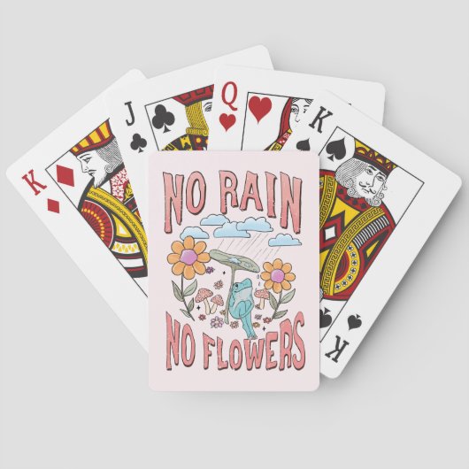 Geen Regen Geen Bloem Pokerkaarten (Achterkant)
