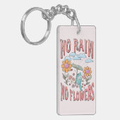 Geen Regen Geen Bloem Sleutelhanger (Voorkant Links)