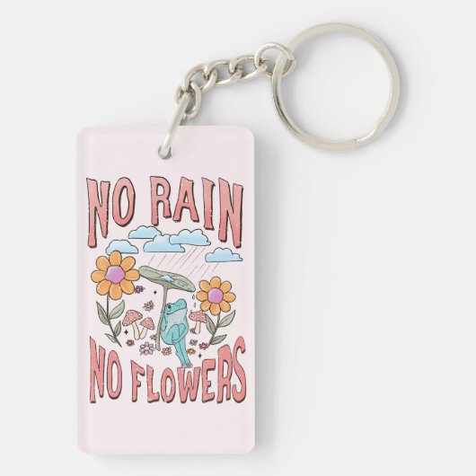 Geen Regen Geen Bloem Sleutelhanger (achterkant)