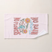 "Geen regen, geen bloemen" | Inspirerend bloem Bad Handdoek (Handdoek)