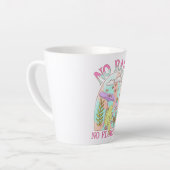 Geen regen, geen bloemen – Levendige bloemen & pad Latte Mok (Linkerhoek)