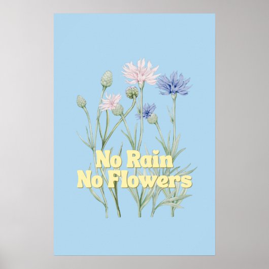 Geen Regen Geen Bloemen Poster (Voorkant)