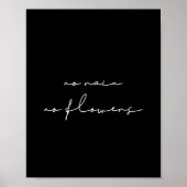 Geen regen, geen bloemen poster (Voorkant)