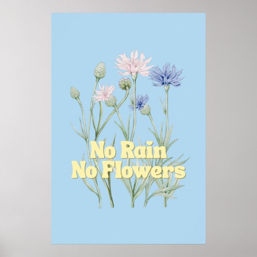 Geen Regen Geen Bloemen Poster (Voorkant)