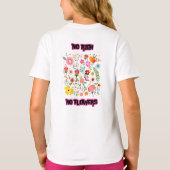 Geen regen, geen bloemen T-shirt (Achterkant)