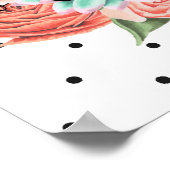 Geen regen Geen bloemen | Typografie met Waterverf Poster (Hoek)