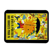 Geen regen in Portugal ~ Tourist Pour in Magneet (Horizontaal)