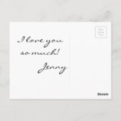 Geen regen kan het zingende grappige hart briefkaart (Achterkant)