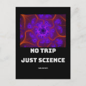 Geen reis alleen maar wetenschap Mandelbrot Julia  Briefkaart (Voorkant)