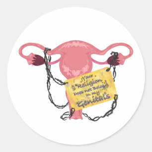 Geen religie ronde sticker