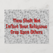 Geen religieuze krap briefkaart (Voorkant)