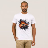 Geen Remmen. Alleen Vlammen TShirt (Voorkant volledig)