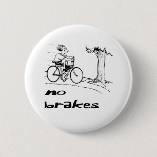 Geen remmen biker ronde button 5,7 cm