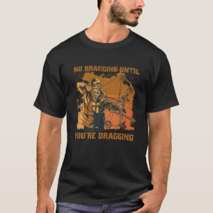 Geen remming tot aan slepen - aardewerk t-shirt