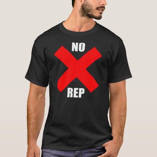 Geen Rep Black T-shirt (Voorkant)
