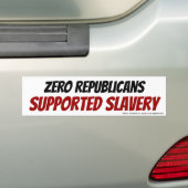 Geen republikeinen Ondersteunde slanke-bumperstick Bumpersticker