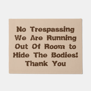 Geen respassing deurmat