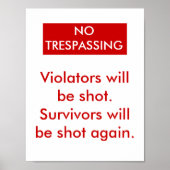 Geen respassing poster (Voorkant)