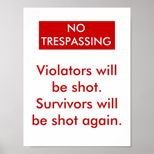 Geen respassing poster (Voorkant)