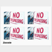 Geen respassing rechthoekige sticker (Vel)