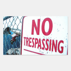 Geen respassing rechthoekige sticker