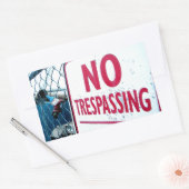 Geen respassing rechthoekige sticker (Envelop)