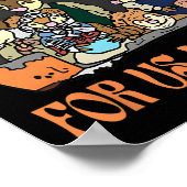 Geen Retro Cheeses voor ons feest Meeces Christmas Poster (Hoek)