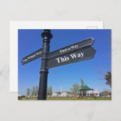 'Geen richting' Briefkaart (Voorkant / Achterkant)