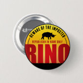 Geen RINO's meer Ronde Button 5,7 Cm (Voorkant /achterkant)