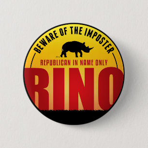 Geen RINO's meer Ronde Button 5,7 Cm