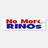 Geen RINO's meer rood en blauw Bumpersticker (Voorkant)