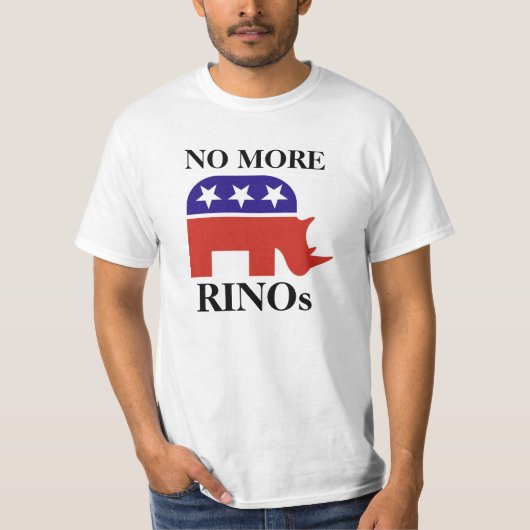 Geen RINO's meer T-shirt (Voorkant)