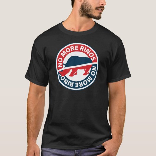 Geen RINOS meer T-shirt (Voorkant)